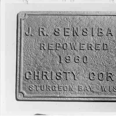 J.R. Sensibar name plate