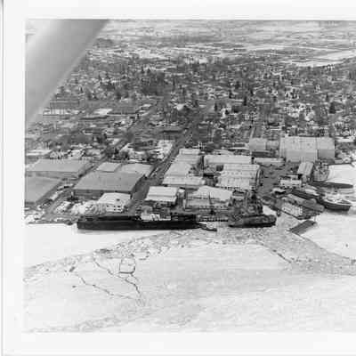 Arial view of PBI in winter
