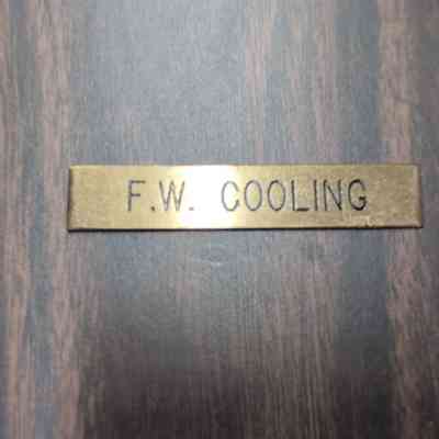 F.W. Cooling Nameplate