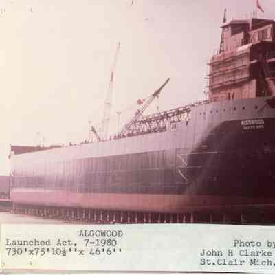 Launching of the Algowood 1980