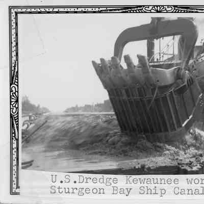 US Dredge Kewaunee dredging out canal 1941
