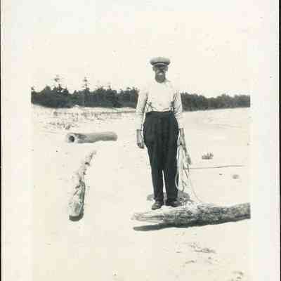 David Kincaid standing on shoreline