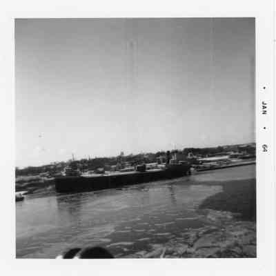 Vessel underwy in Bay of Sturgeon Bay January 1964