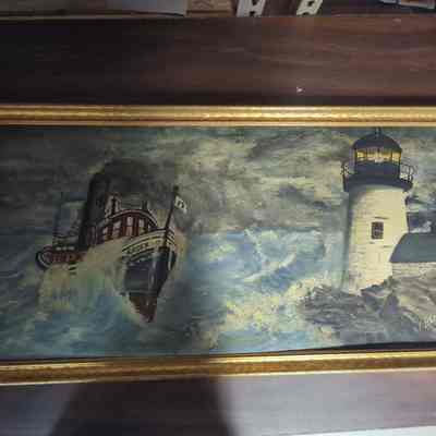 Tug J. Roen Oil Painting