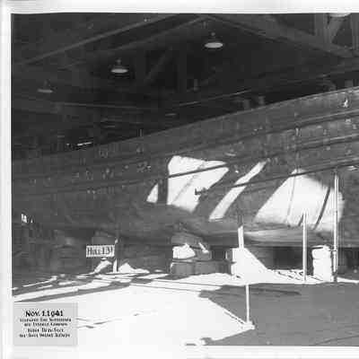 Hull 131 under construction at Sturgeon Bay Shipbuilding and Dry Dock Company November 1, 1931