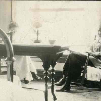 Women seated at window