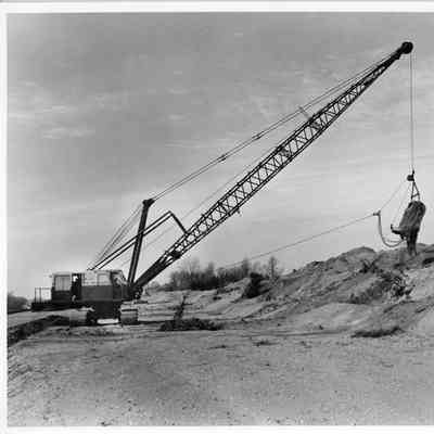 Sturgeon Bay Ship Canal dredging equipment 1964