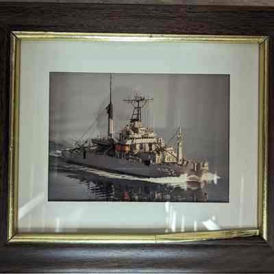 Framed photograph RS-52 underway