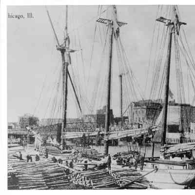 Schooner Lotus docked in Chicago