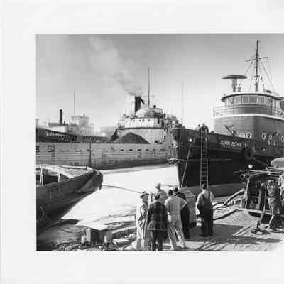 John Roen IV and a steamship