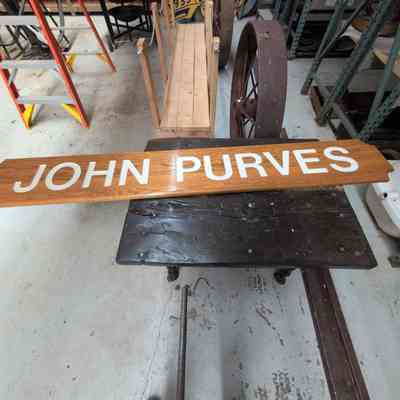 John Purves Nameboard