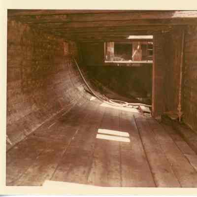 Interior hull of the Alvin Clark