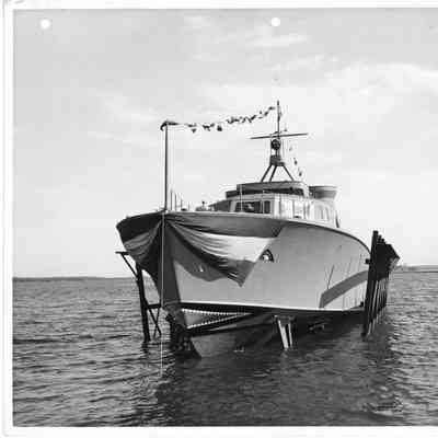 P-568 pre-christening at Peterson Boat Works April 12, 1944
