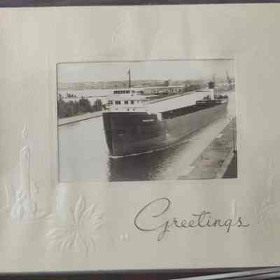 Christmas card with photo of the Wlliam A Smith