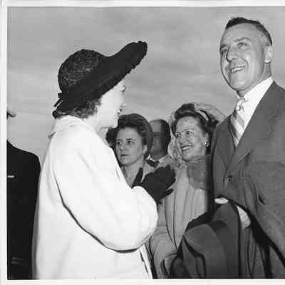 Alva Smith with three people