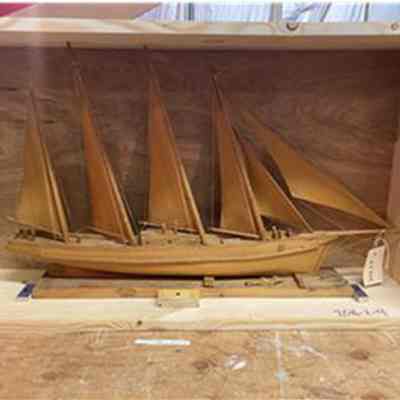 Four-Masted Schooner Model