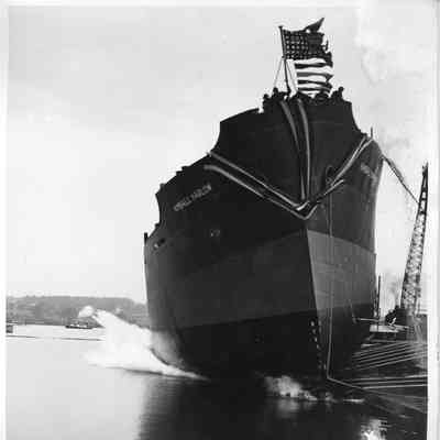 Kimball Harlow launching at Leathem D. Smith Shipbuilding Co.