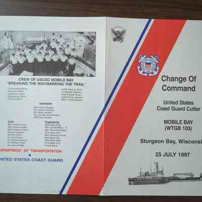 Mobile Bay change of command program