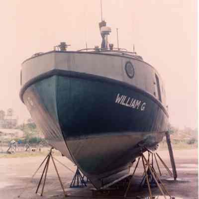 Fishing tug William G. at shipyard 2000