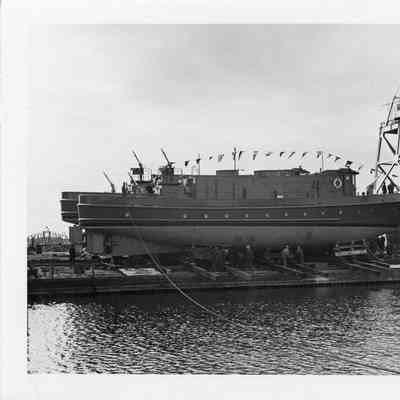 Joseph Medill pre-launch at Christy Corp 1949