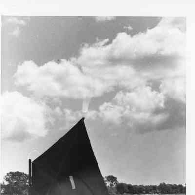 Two girls in small sailboat 1993