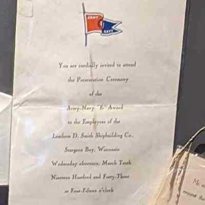 Army Navy E Invitation