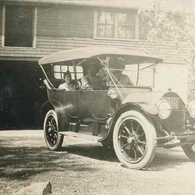 Family in car