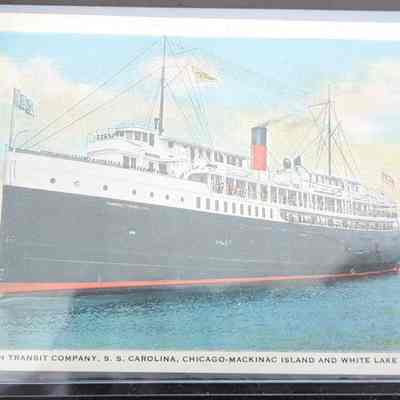 SS Carolina Company postcard
