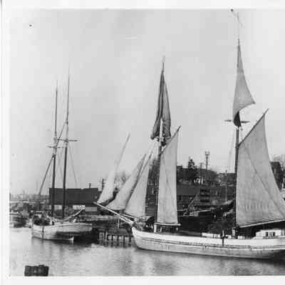 Schooner J.H. Stevens docked