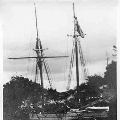 Schooner J.V. Taylor docked