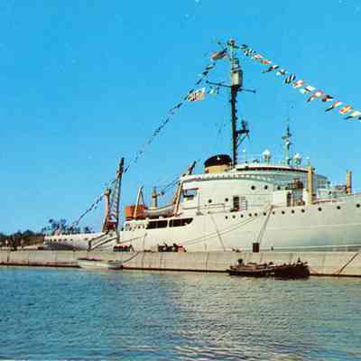 USCGC Mackinaw W83 1962 postcard