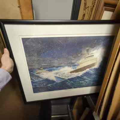Framed print of SS Edmund Fitzgerald