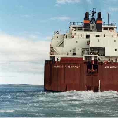 Self-unloader James R. Barker stern view