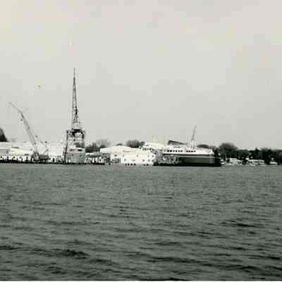 Alaska ferry under construction at PBI 1977