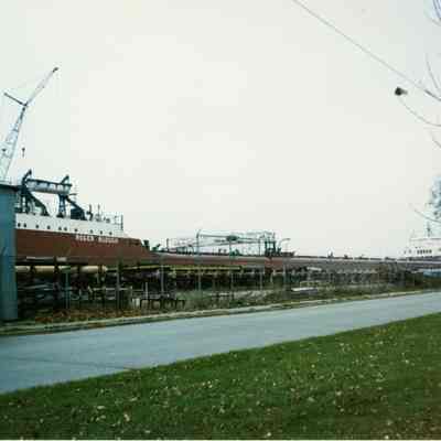 Roger Blough in graving dock at Bay Shipbuilding 1995