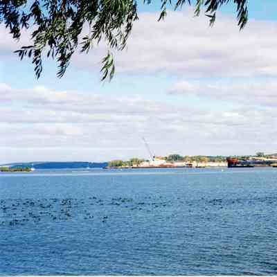 USCGC Mackinaw, Energy, and Edward L. Ryerson at Bay Shipbulding 2005