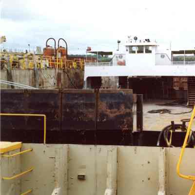 Washington Island ferry Eyrarbakki in graving dock 2005