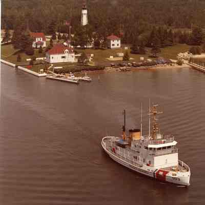 USCGC Mobile Bay exiting Sturgeon Bay Ship Canal