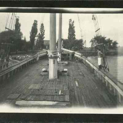 person stands on the Mary Ellen Cook 1923
