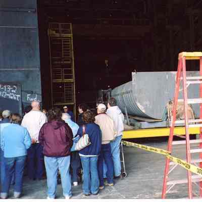 Module for oil barge in fabricator shop at Bay Shipbuilding 2007