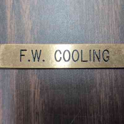 F.W. Cooling Nameplate