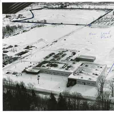 Arial view of industrial park under construction