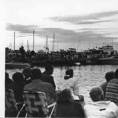 Crowd of people all around water 1993