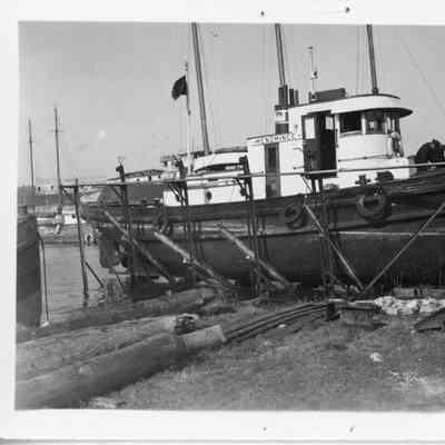 Menominee in cradle