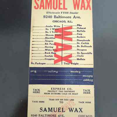 Samuel Wax Wholesale Fish Dealer