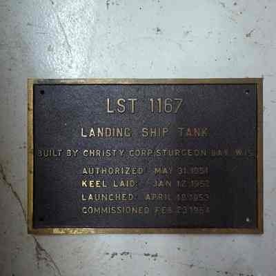 LST-1167 Name Plate