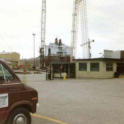 Paul R. Tregurtha in graving dock at Bay Shipbuilding 1990