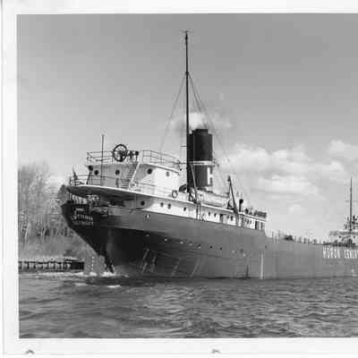 E.M. Ford underway through Sturgeon Bay Ship Canal 1956