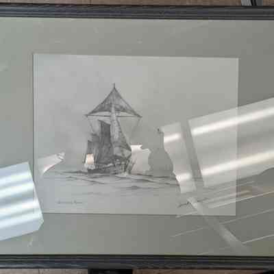 Framed drawing "Outward Bound"