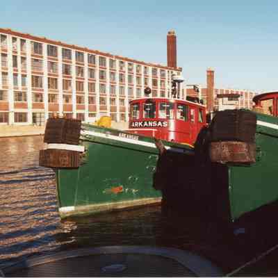Tugs Arkansas and California at dock
